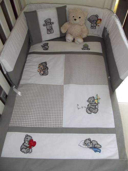 Embroidered Tatty Bear Baby Linen Set - Reserved for Desi