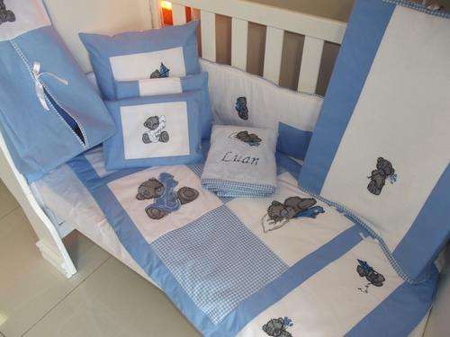 Embroidered Tatty Bear Single Bed duvet cover and two Pillow Slips - Reserved for Loldrol