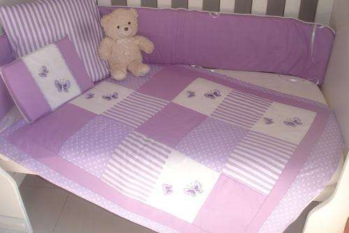 Butterflies Embroidered 7 Piece Baby Linen Sets