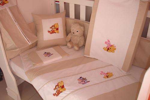 Embroidered Winnie the Pooh 11 Piece Baby Bedding Set
