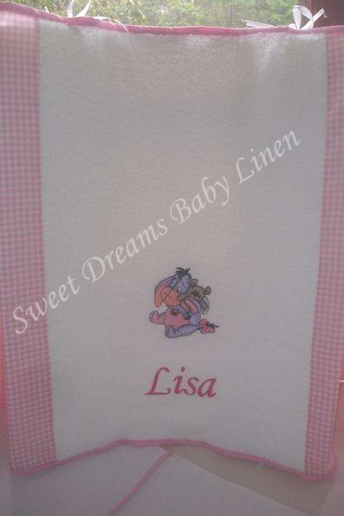 Winnie The Pooh  Embriodered Changing Mat Cover and PVC Inner