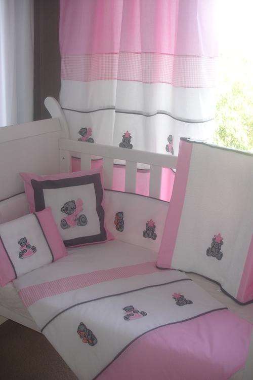 Embroidered Tatty Bear 7 Piece Baby Bedding Set
