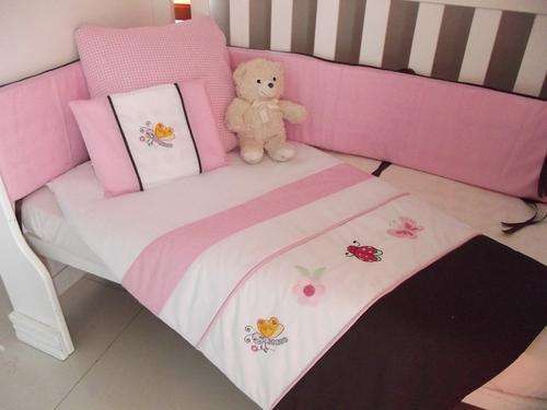 Embroidered Bugs 7 Piece Baby Bedding Set
