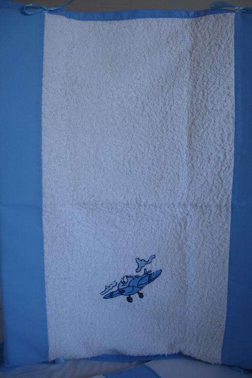 Aeroplane Embroidered Changing Mat  Cover and Inner