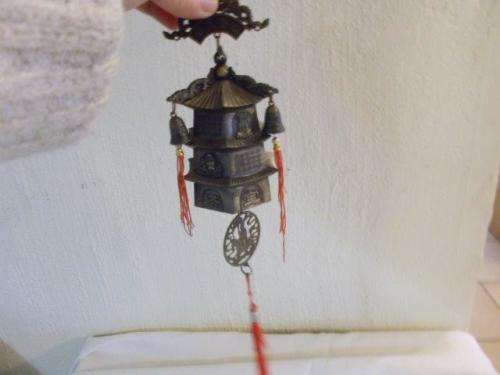 Stunning oriental brass?? wind chime
