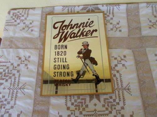 collectable johnny walker bar mirror