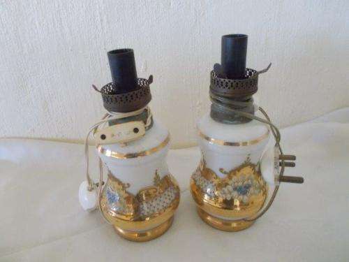 A pair of stunning Veneation glass lamp bases