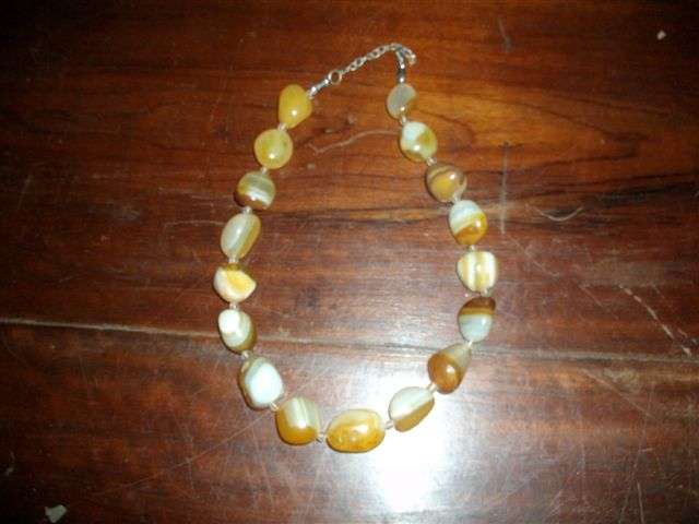 Lovely large vintage semi precious stone necklace