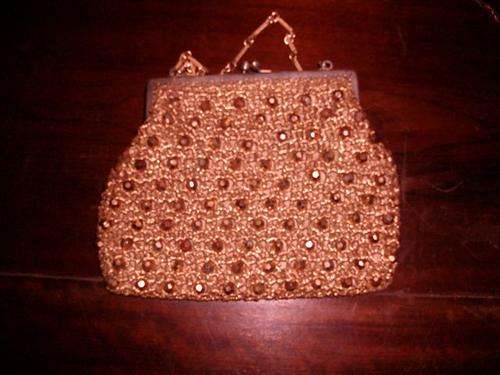 Lovely gold beaded bag