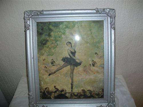 Lovely ornate frame with ballerina print