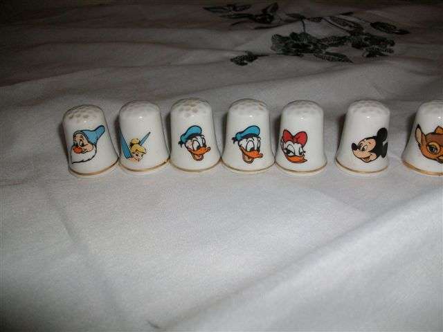 Nice collection of disney charter thimbles