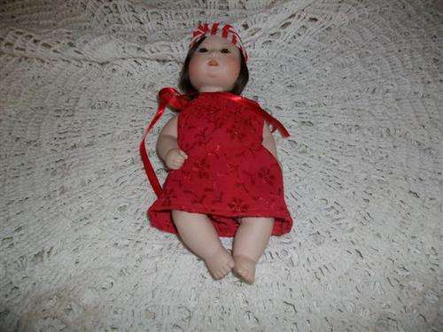 Lovely full small bisque doll (no3)