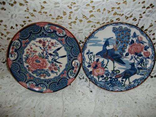 two beatiful oriental style wall plates