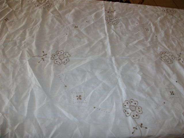 stunning large embroidered table cloth