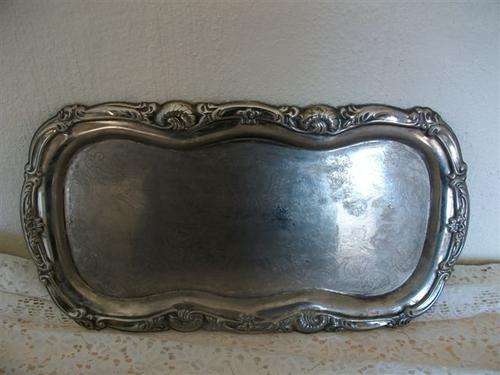 Orante trim sliver plated tea tray
