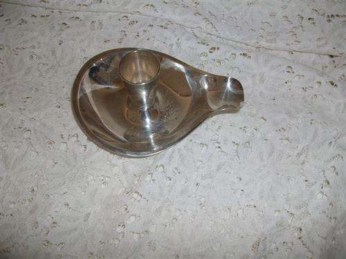 Sliver plated candle holder