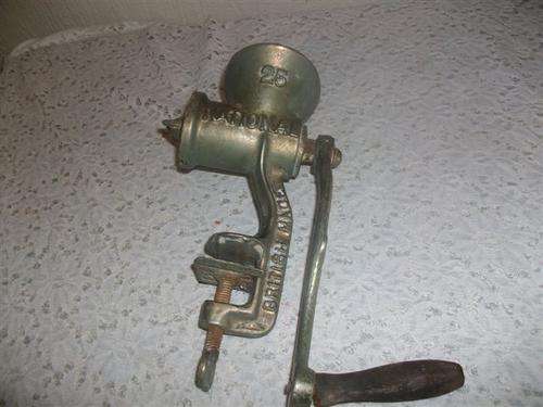 vintage national no 25 meat grinder , british made