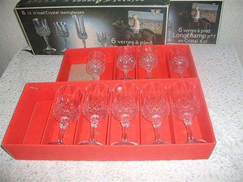 Lovely boxed lead crystal glasses