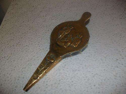 Brass fire bellows