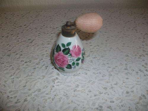 Pretty ceramic vintage perfume bottle
