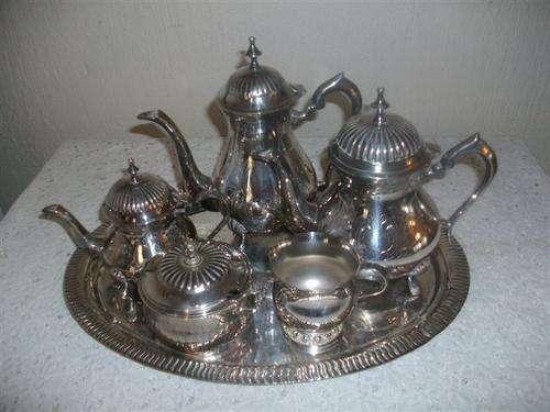 Wondeful sliver plated tea set on tray