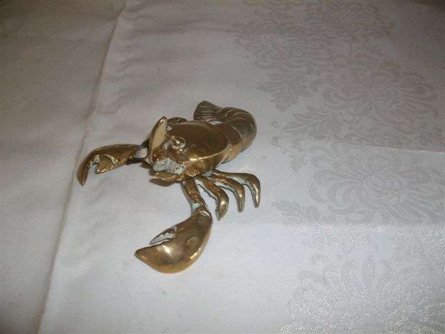 brass lobster trinket holder in need of some tlc