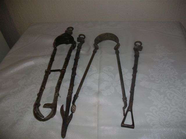 Some fire tools for the fire place no holder