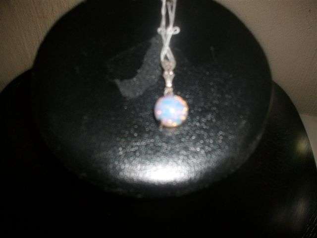 Vintage opaline light pendant