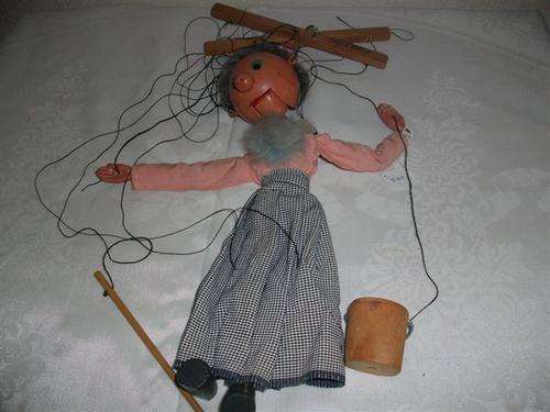 Vintage pelham "the maid string" puppet