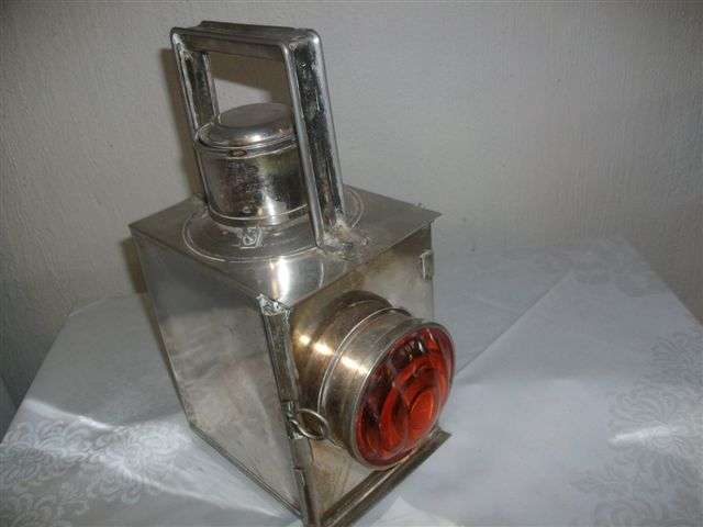 Vintage two way sar railway lamp
