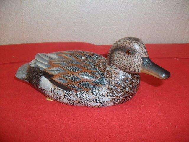Collectors wooden colorful brown duck