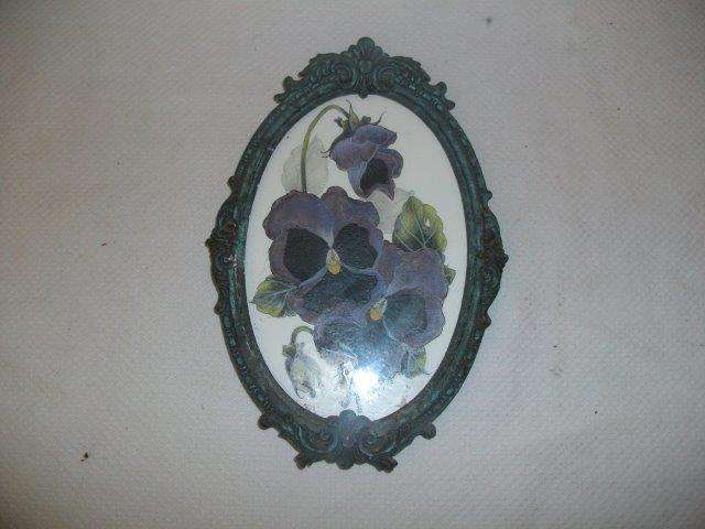 Lovely small ornate metal framed picture frame
