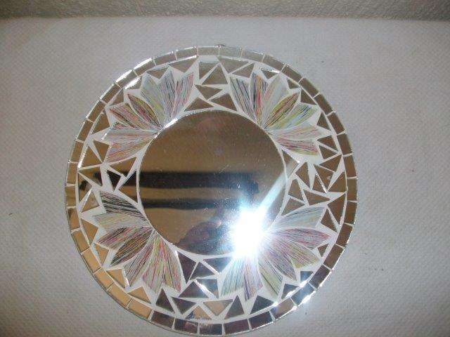 Small lovely mosaic style wall mirror