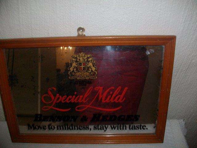 Bar mirror with some wear noted