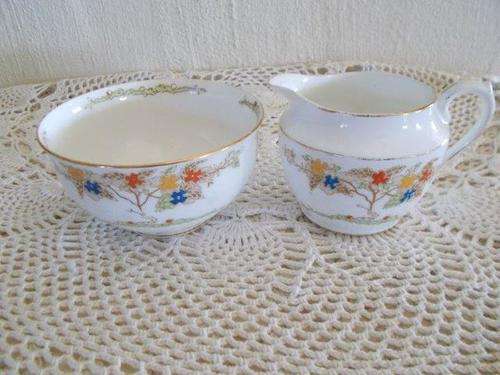Lovely vintage belfast milk jug and sugar bowl