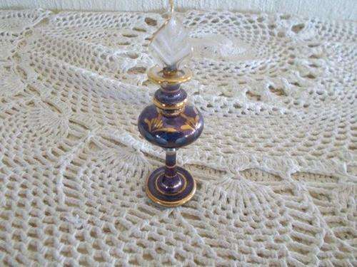 Small glass perfume bottle