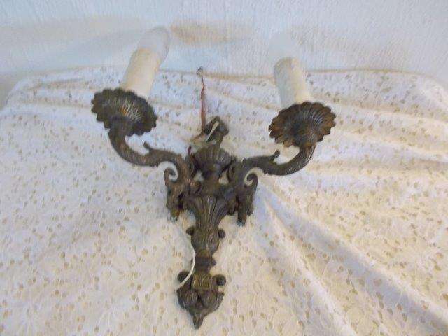 Stunning brass wall lighting scone