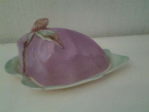 stunning vintage stafforshire butter dish