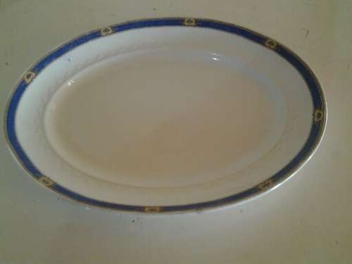 large oval blue and white j&c meakin serving platter**sale**
