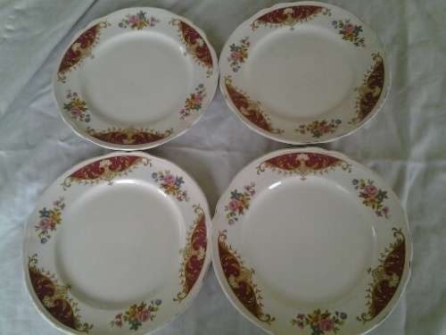 four nice vintage side plates