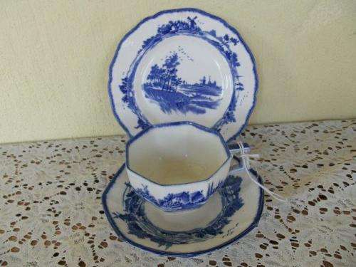Royal doulton Norfolk tea cup trio