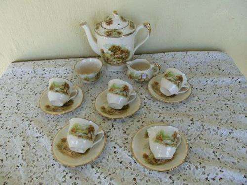 vintage Alfred meakin part cottage style pattern porcelain coffee set