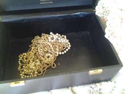 nice ladies job lot of pretty frames, trinkets ,bell and costume jewellery etc