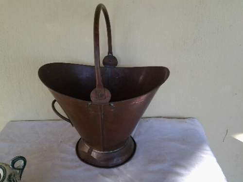 vintage copper coal bucket ideal for fire places