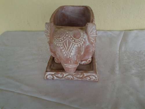 nice pottery elephant pot plant holder
