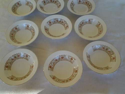 nagoya fine china lot of nine small pudding bowls