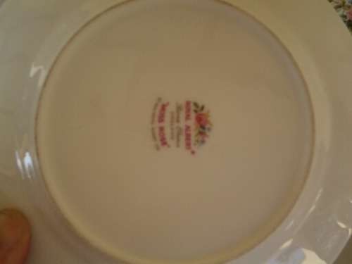 stunning royal albert moss ross cake plate and eight side plates set