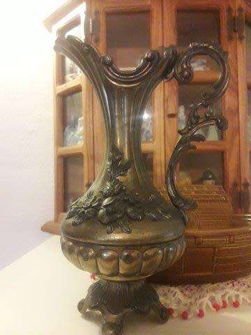 very pretty made in Italy ornate metal display floral jug