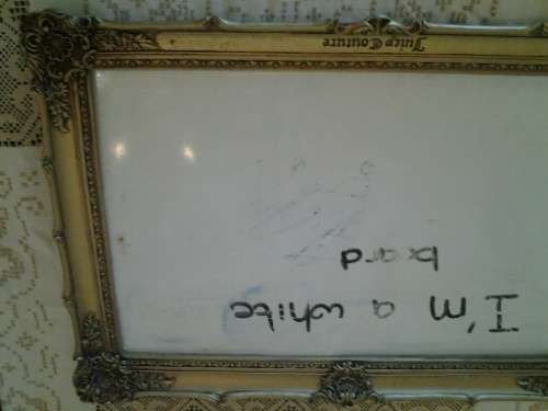 stunning ornate framed white board note holder