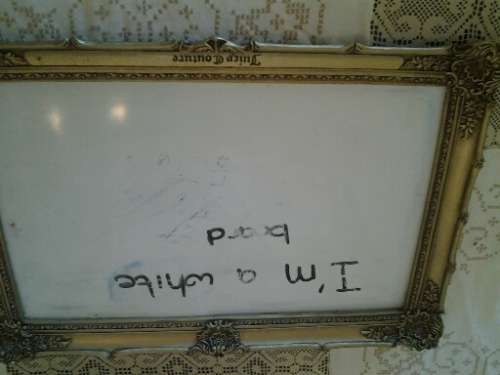 stunning ornate framed white board note holder